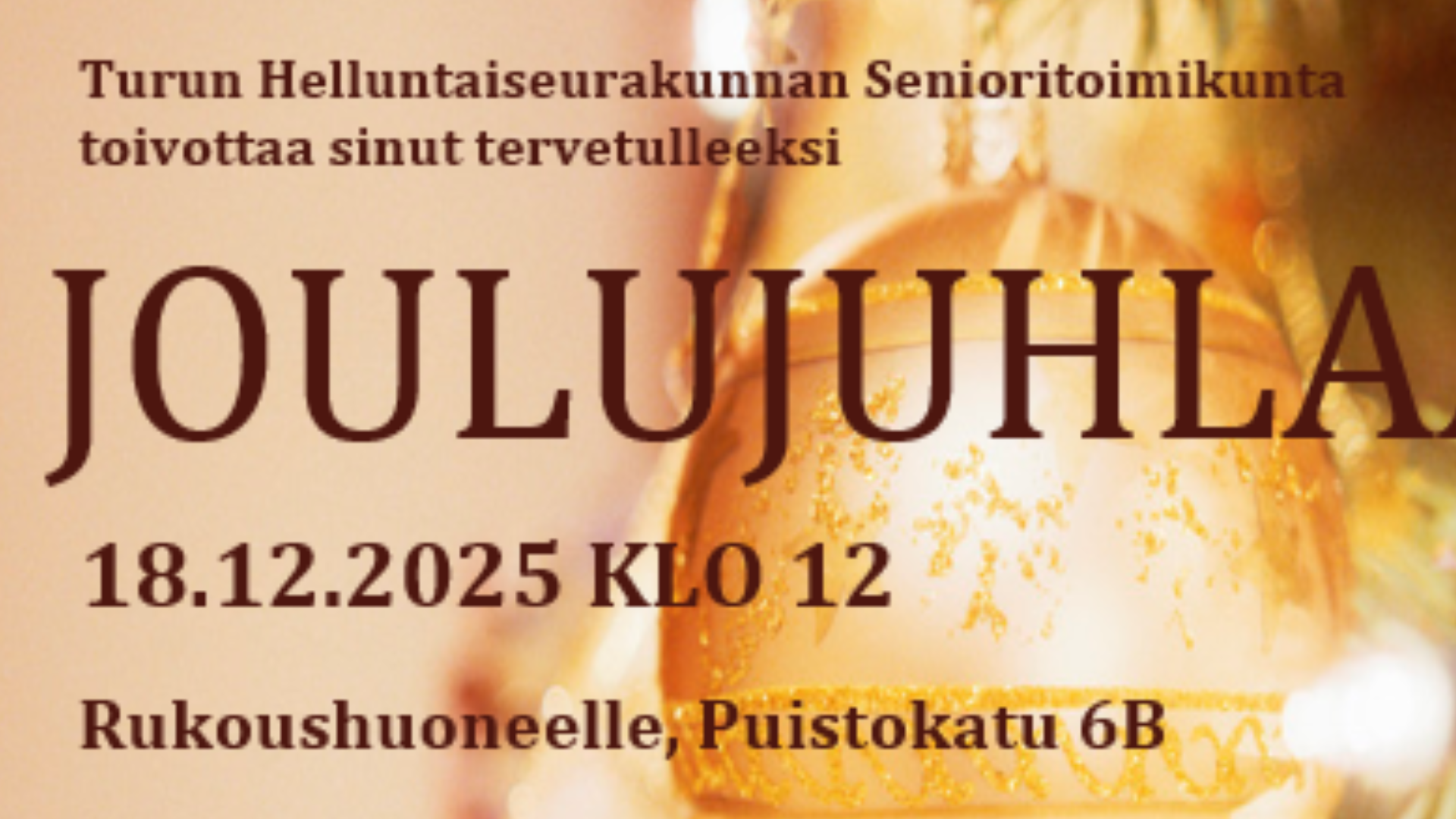 Seniorityön joulujuhla